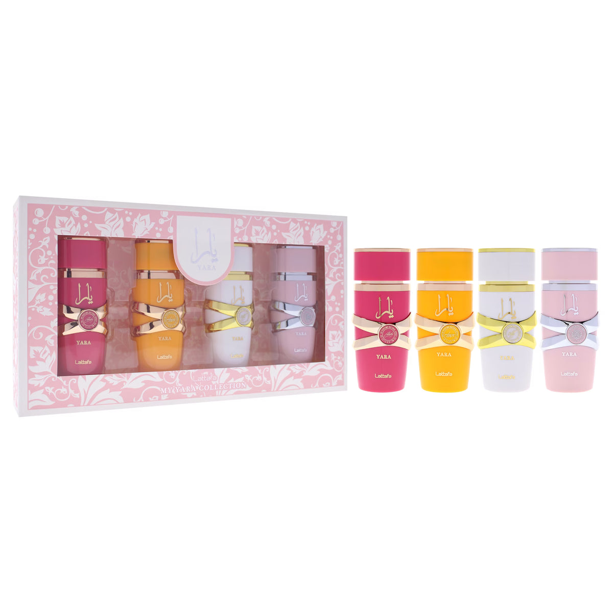 Lattafa Yara Candy + Yara Tous + Yara Moi + Yara Eau de Parfum 25 ml Set 4 piezas Mujer